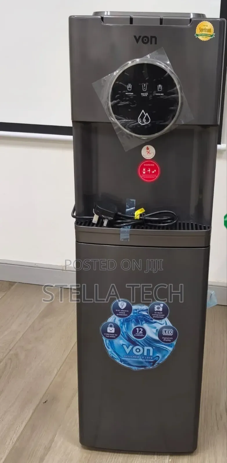 Von Bottom Load Water Dispenser 3tap (EC) 
 Model No. Vde-305cls