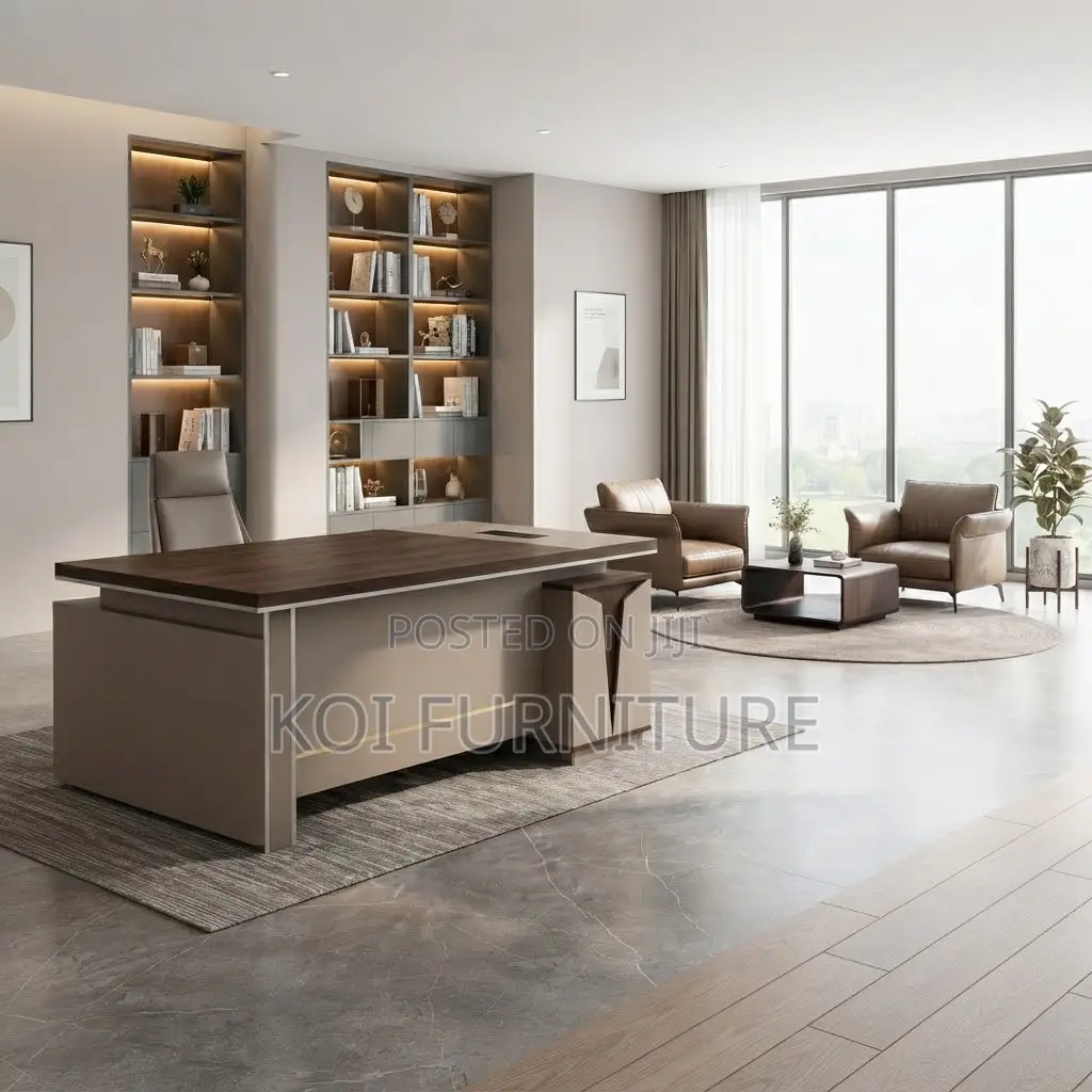 Office Desk; Executive Modern 1800MM Executive Seneege Desk