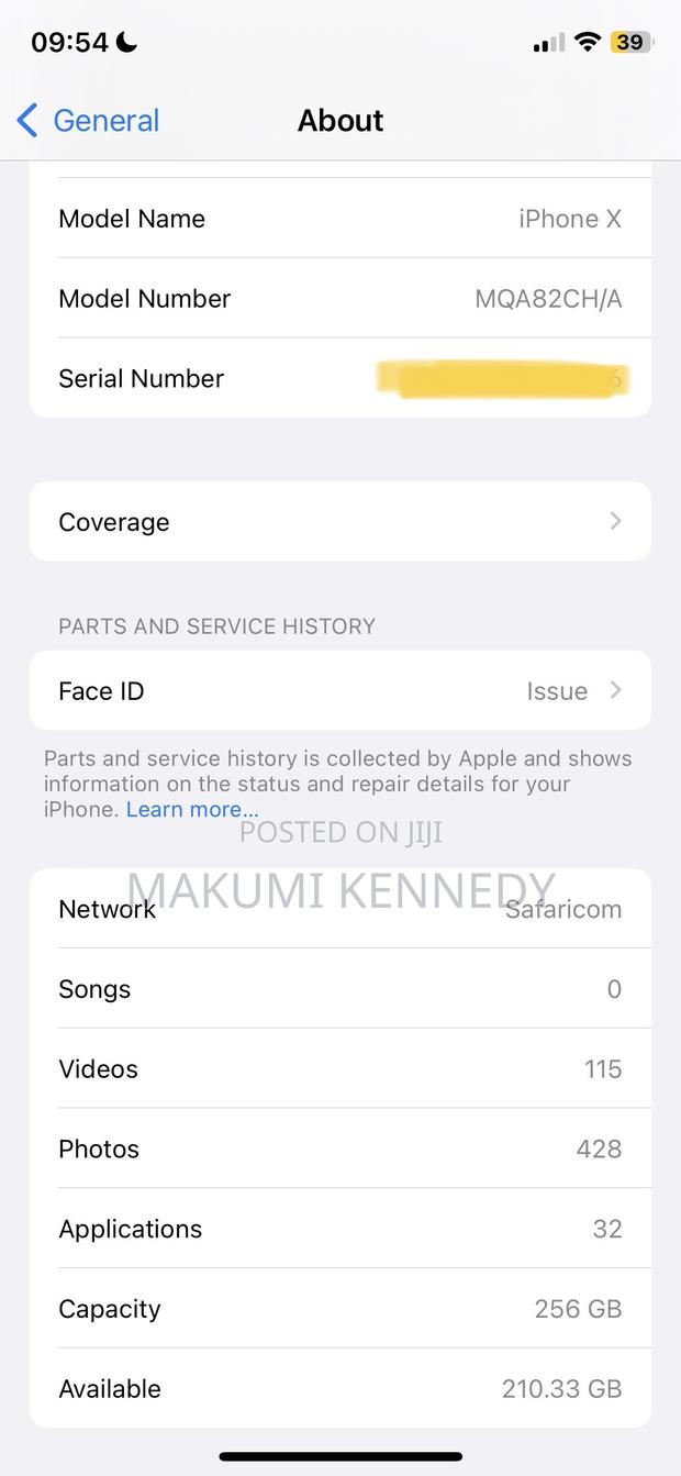 Apple iPhone X 256 GB Black - thumbnail 3