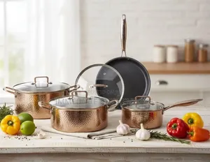 8 PCS Heavy  Stainless Steel Cookware Set
