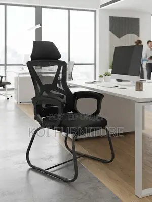 Office Chairs; Mesh Ergonomic Office Seat With Sled Legs