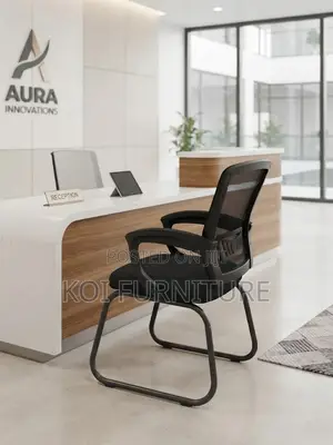 Office Chairs; Mesh Ergonomic Office Seat With Sled Legs