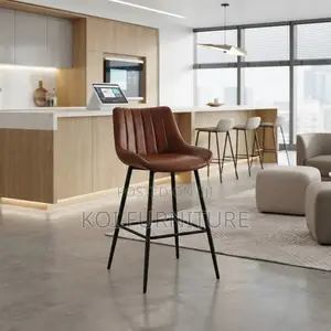 Barstools; Leather Home Office Counter Brown Barstools
