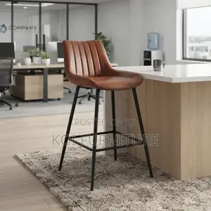 Barstools; Leather Home Office Counter Brown Barstools