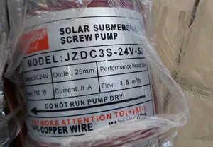 General 24v/250w/50m Head Solar Submersible Screw Pump