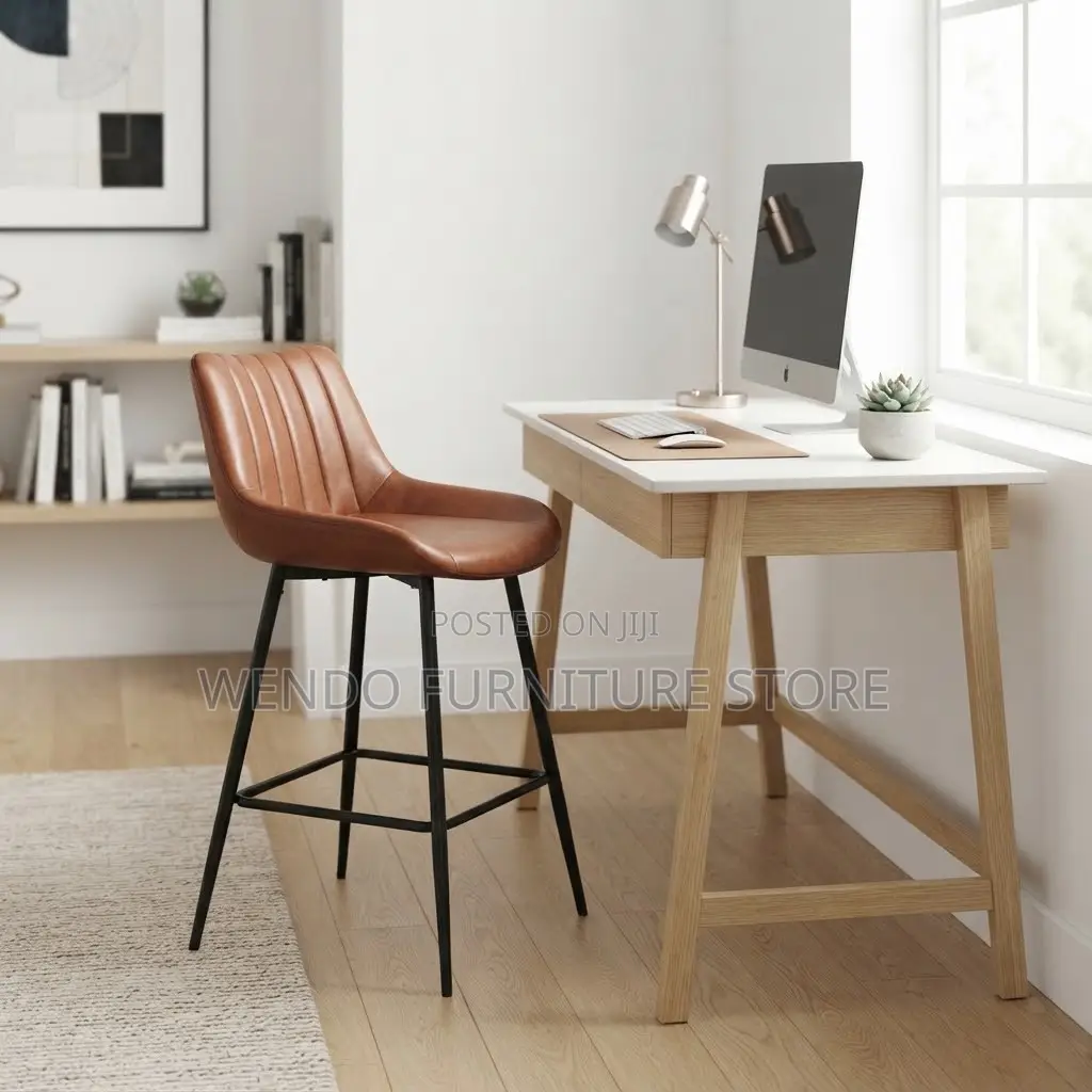 Barstools; Ergonomic Mid Backrest Support Home Barstools