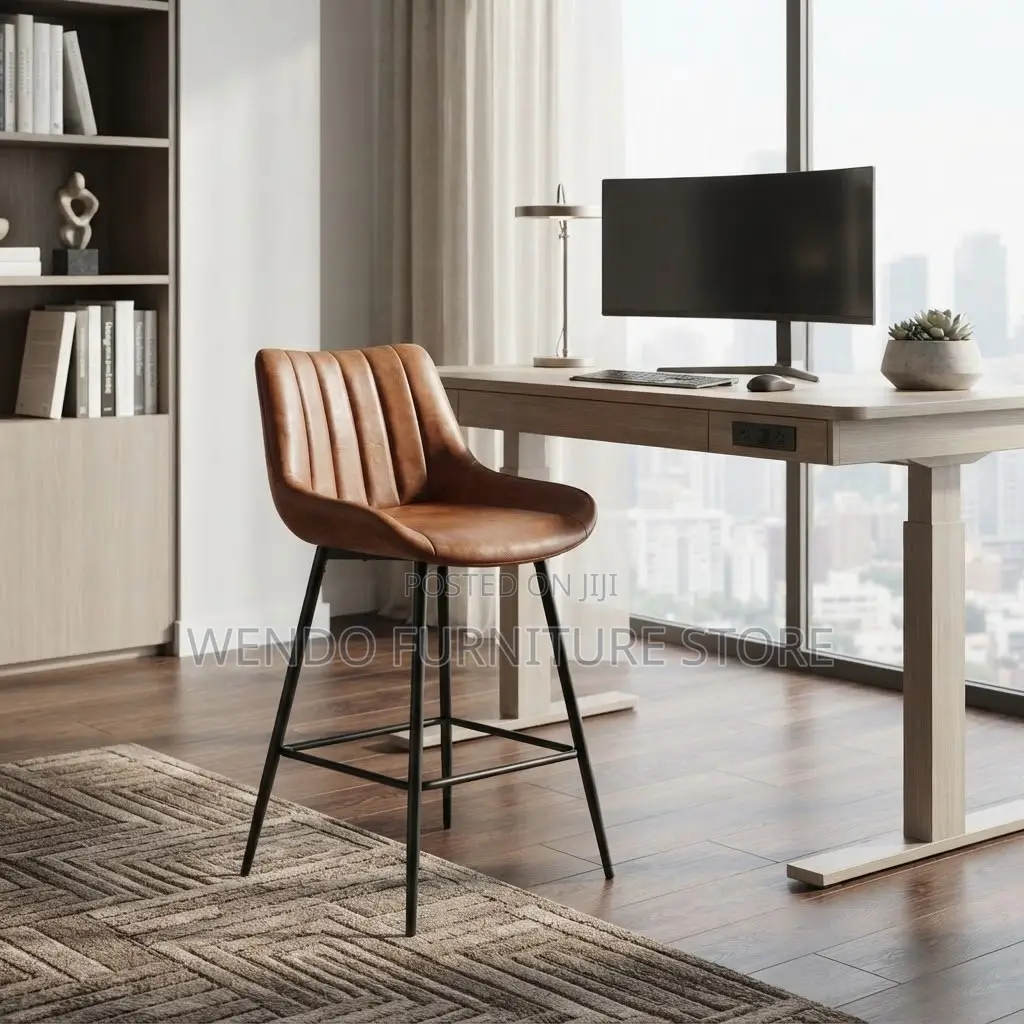 Barstools; Ergonomic Mid Backrest Support Home Barstools