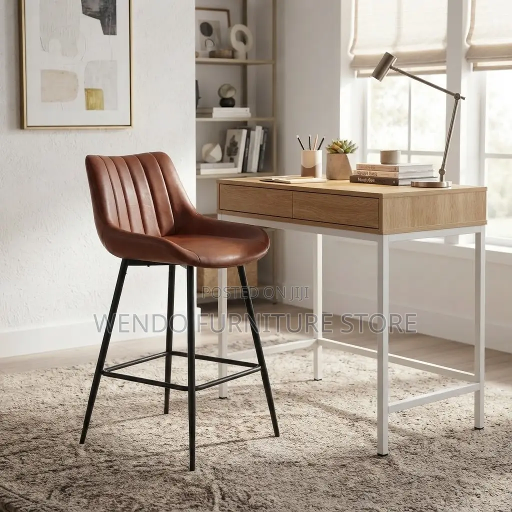 Barstools; Ergonomic Mid Backrest Support Home Barstools