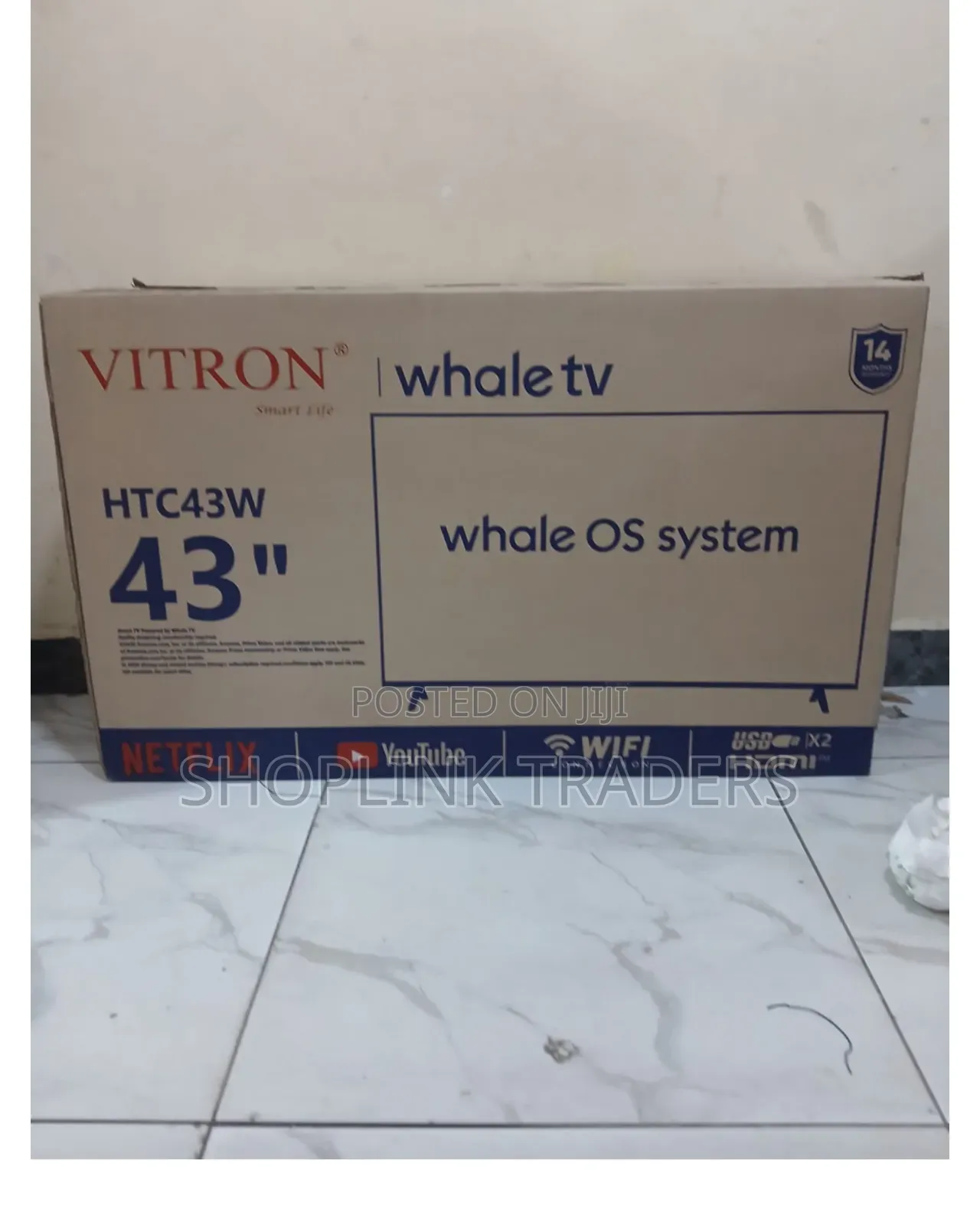 Vitron 43 Inches Smart Android Whale OS System