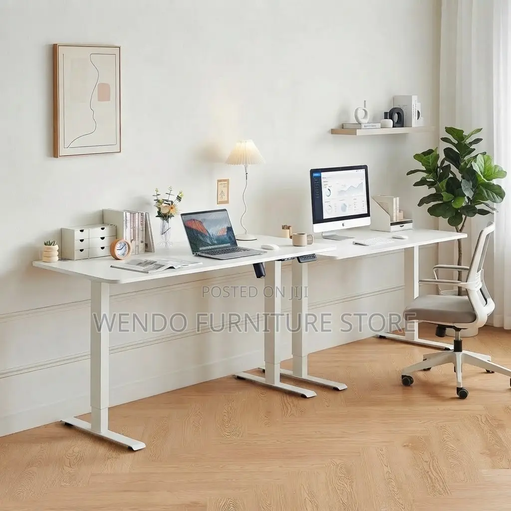 Office Desk; 140cm Home Office Studio Ergonomic Electric Table