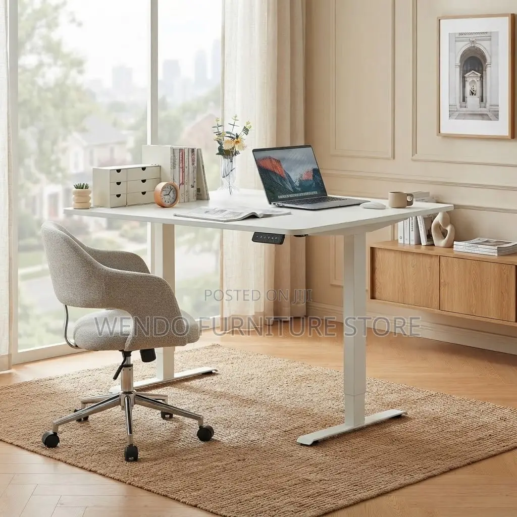 Office Desk; 140cm Home Office Studio Ergonomic Electric Table