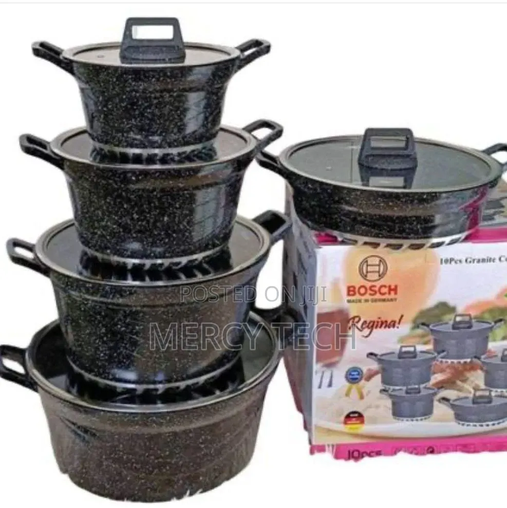 Bosch 11pc Cookware Set With Silicone Lid Covers
