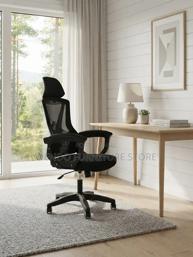 Office Chairs; Height Adjustable Office Fabric Chairs