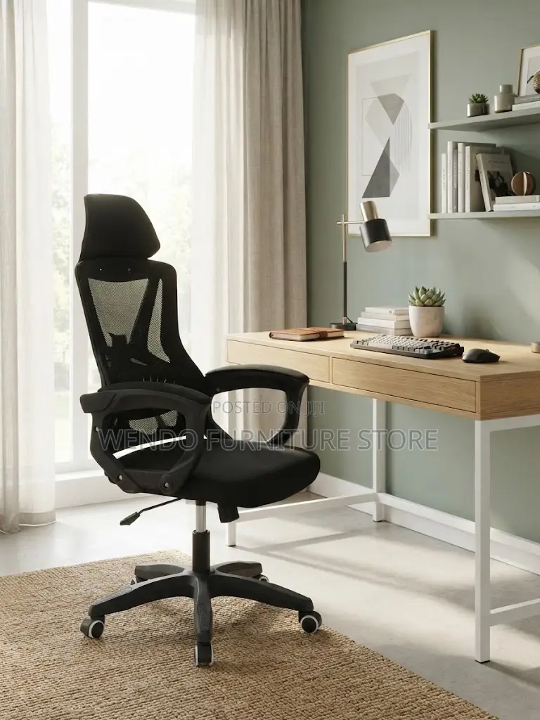 Office Chairs; Height Adjustable Office Fabric Chairs