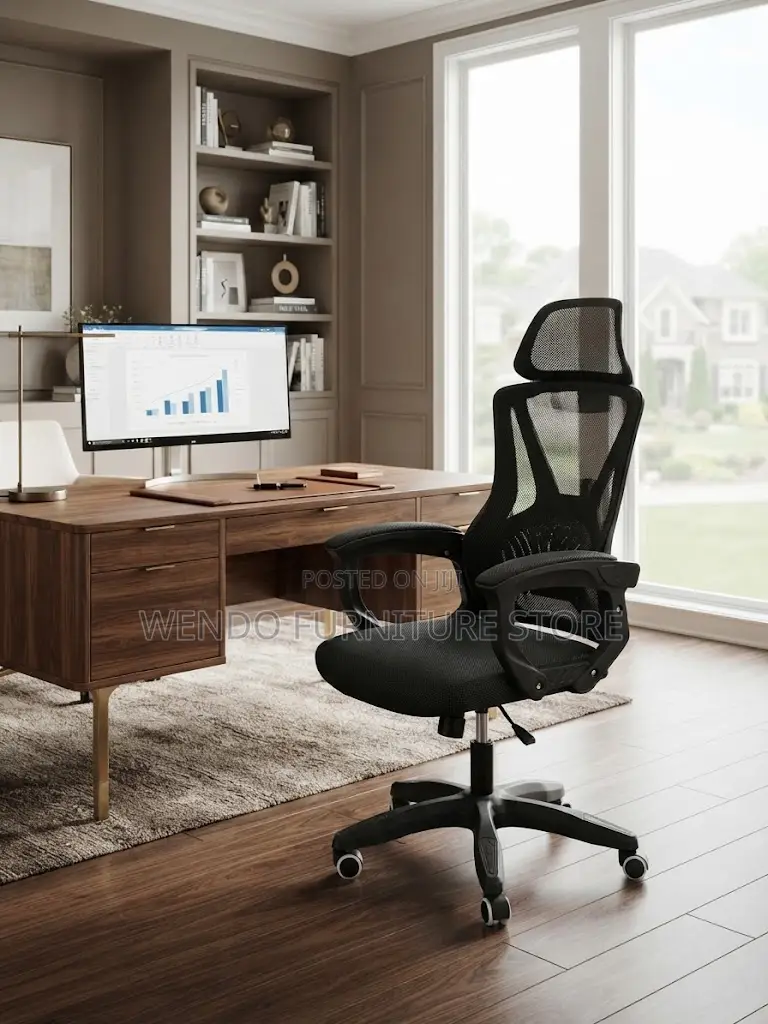 Office Chairs; Height Adjustable Office Fabric Chairs