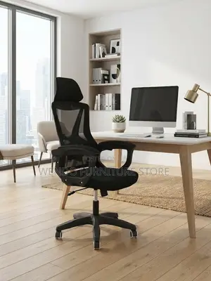 Office Chairs; Height Adjustable Office Fabric Chairs