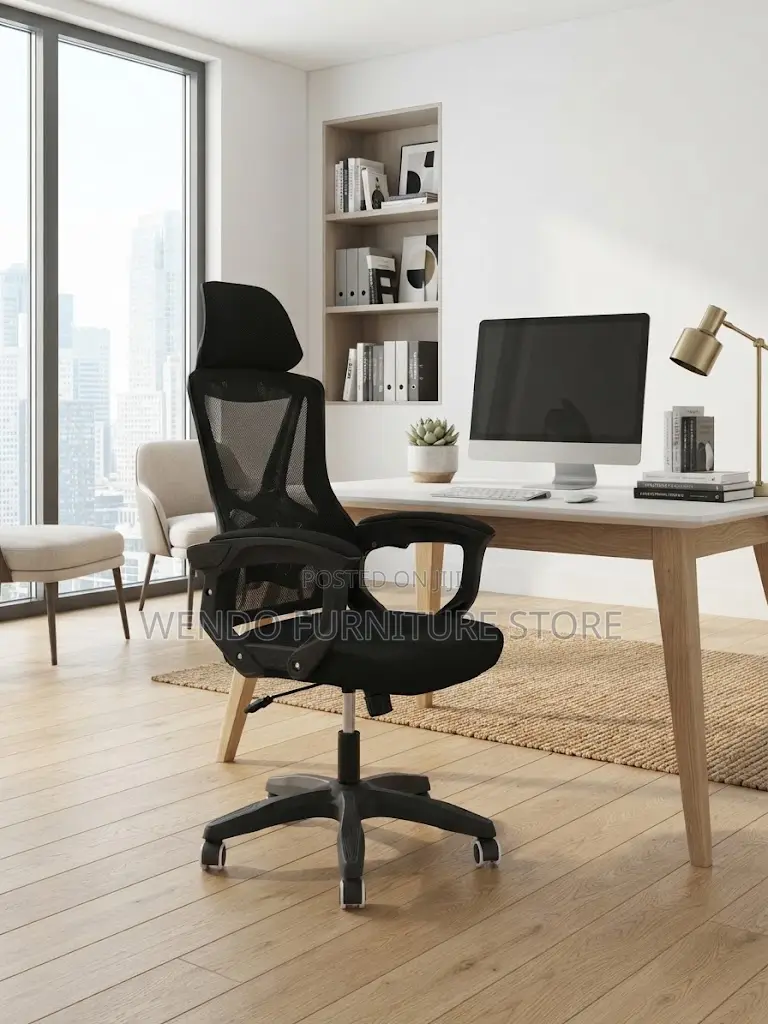 Office Chairs; Height Adjustable Office Fabric Chairs