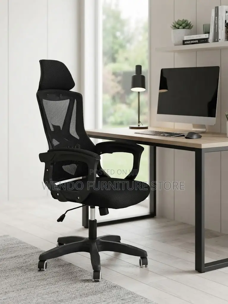 Office Chairs; Height Adjustable Office Fabric Chairs