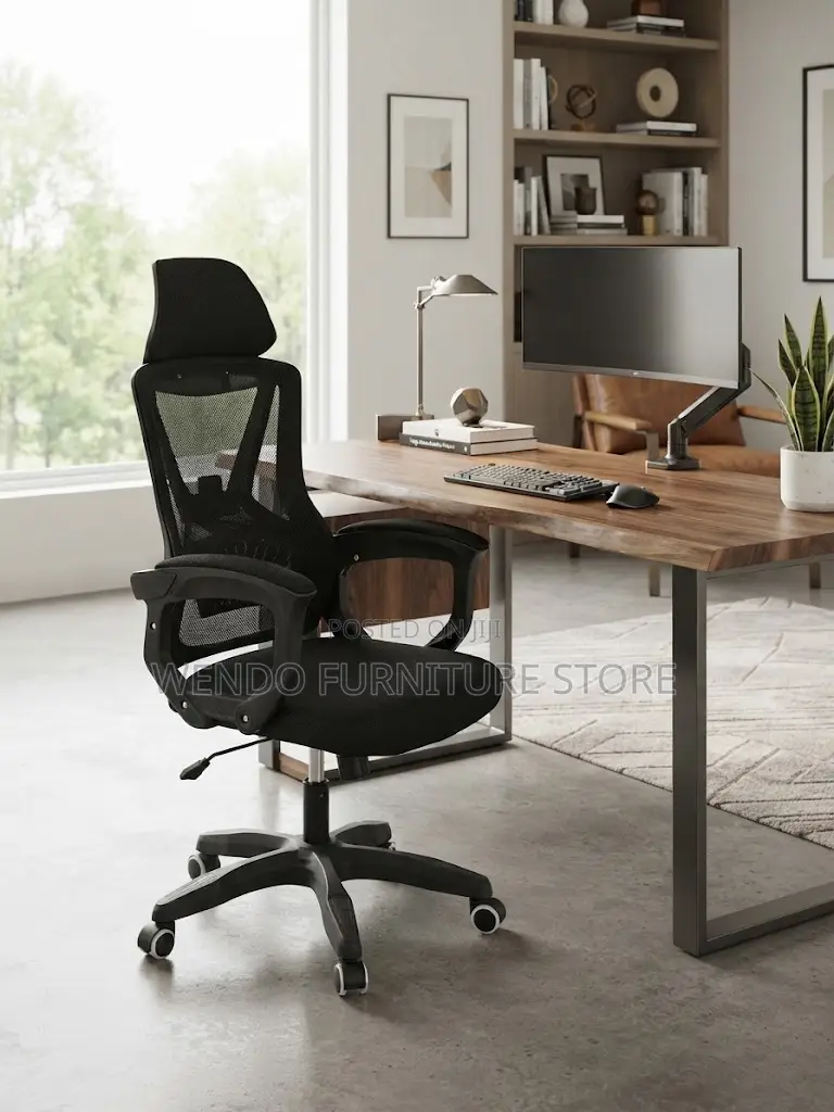 Office Chairs; Height Adjustable Office Fabric Chairs
