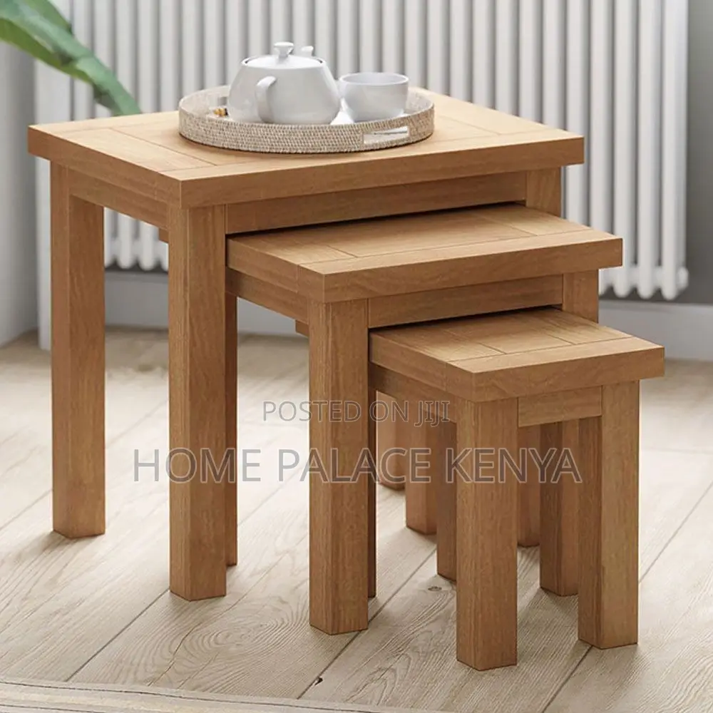 Coffee Tables; Modern Nesting Table Set for Lounge and Living Spaces