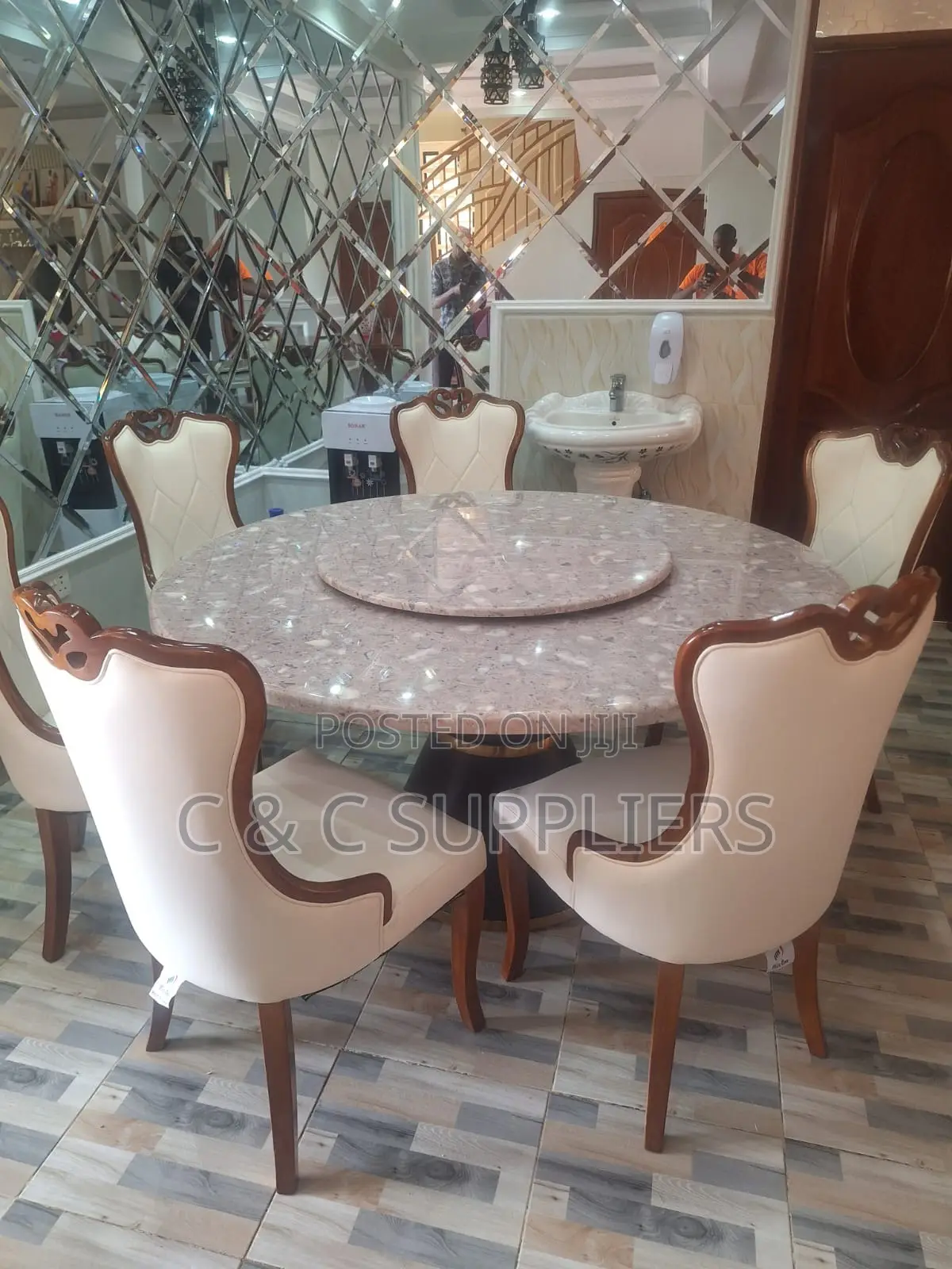 6-Seater Modern C&C Dining Set.
