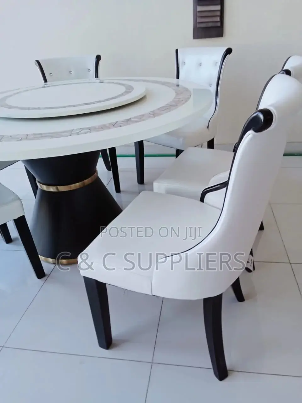 6-Seater Modern C&C Dining Set.