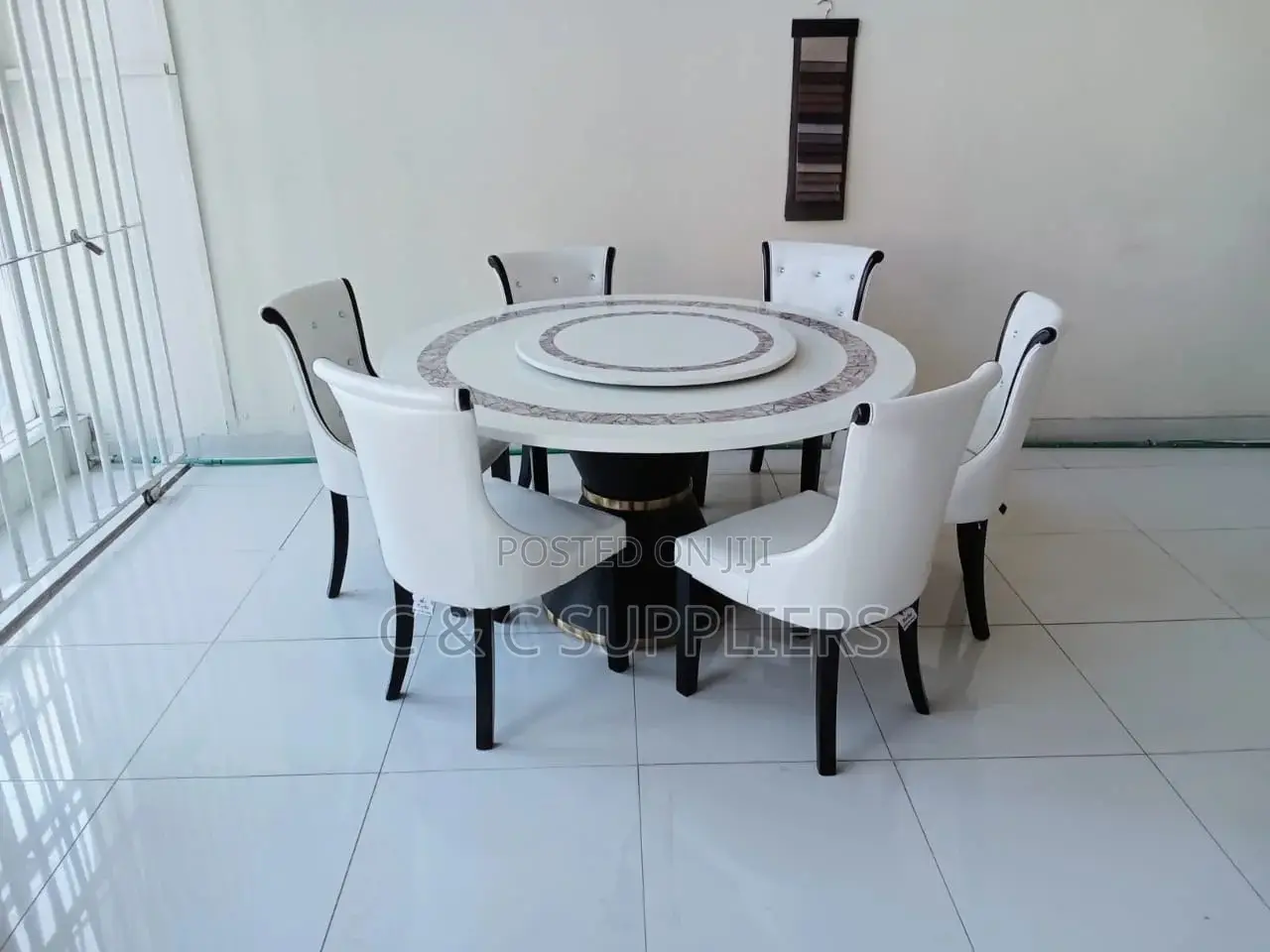 6-Seater Modern C&C Dining Set.
