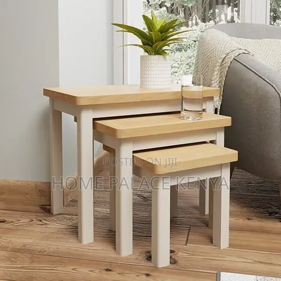 Coffee Tables; Modern Nesting Table Set for Lounge and Living Spaces