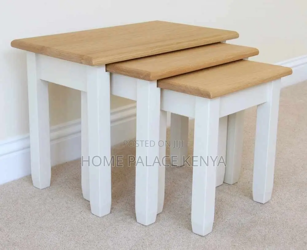 Coffee Tables; Modern Nesting Table Set for Lounge and Living Spaces
