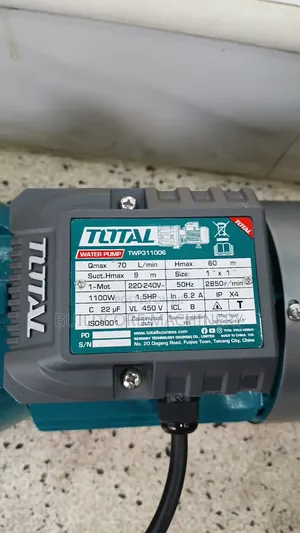 Total 1100watts 1.5HP Jet Booster Pump