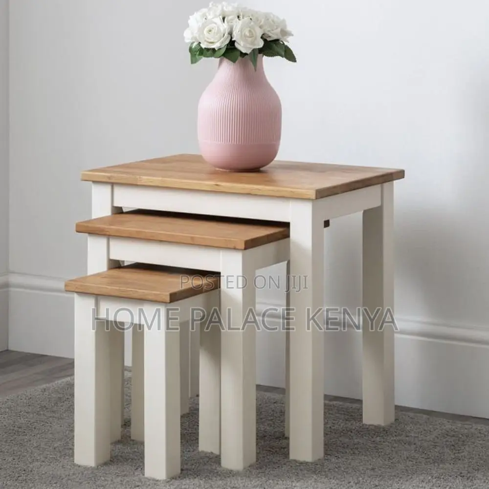 Coffee Tables; Modern Nesting Table Set for Lounge and Living Spaces