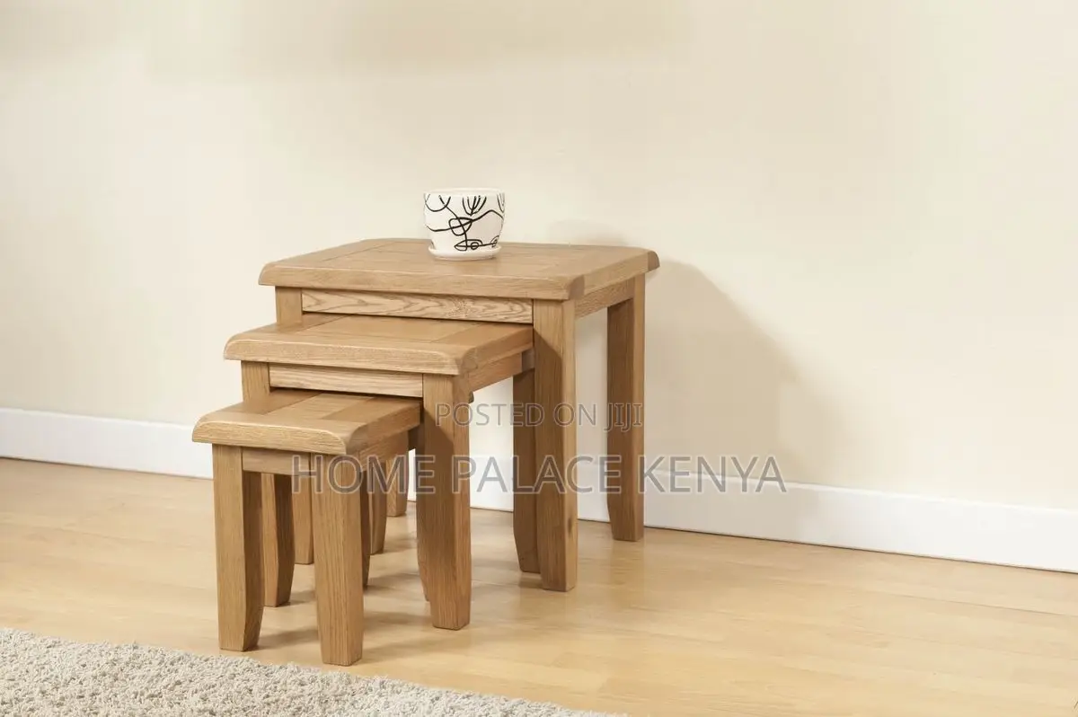 Coffee Tables; Modern Nesting Table Set for Lounge and Living Spaces