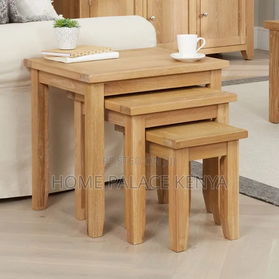 Coffee Tables; Modern Nesting Table Set for Lounge and Living Spaces