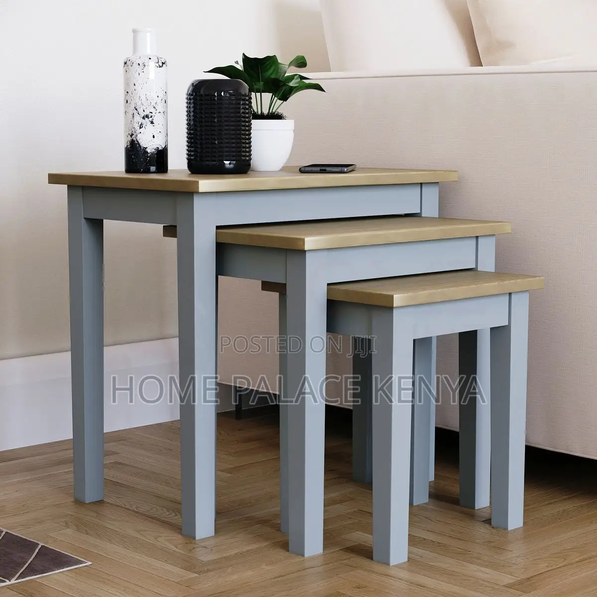 Coffee Tables; Modern Nesting Table Set for Lounge and Living Spaces
