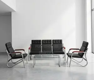 5-Seater Office Sofa : Padded Reception Sofa