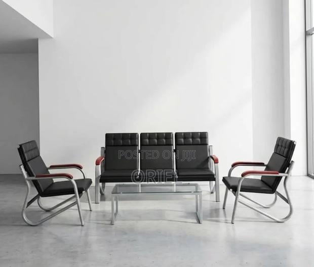 5-Seater Office Sofa : Padded Reception Sofa