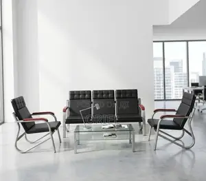 5-Seater Office Sofa : Padded Reception Sofa