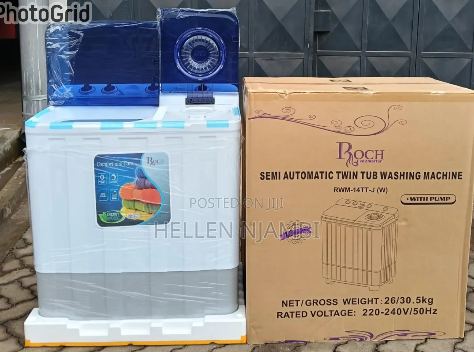 Roch 14kgs Semi Automatic Twin Tub Washing Machine