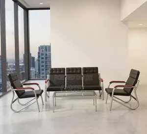 5-Seater Office Sofa : Padded Reception Sofa