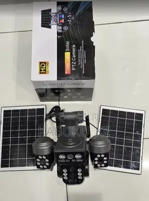 Simcard V380pro 4G Triple Lens Dual Panel Security Solar Camera