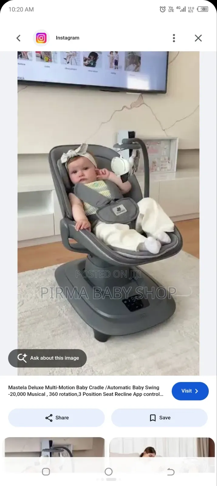 MASTELA Deluxe Multi Motion Baby Cradle