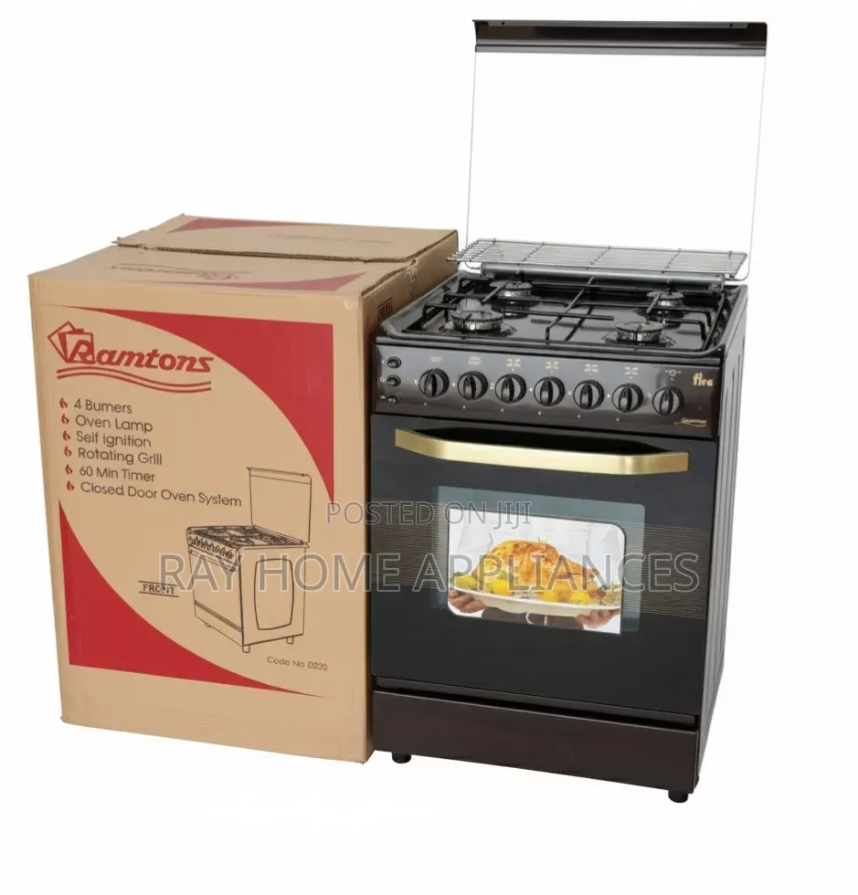 55*60cm Ramtons Full Gas Standing Cooker