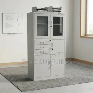 Office Half Glass Safe Cabinet.