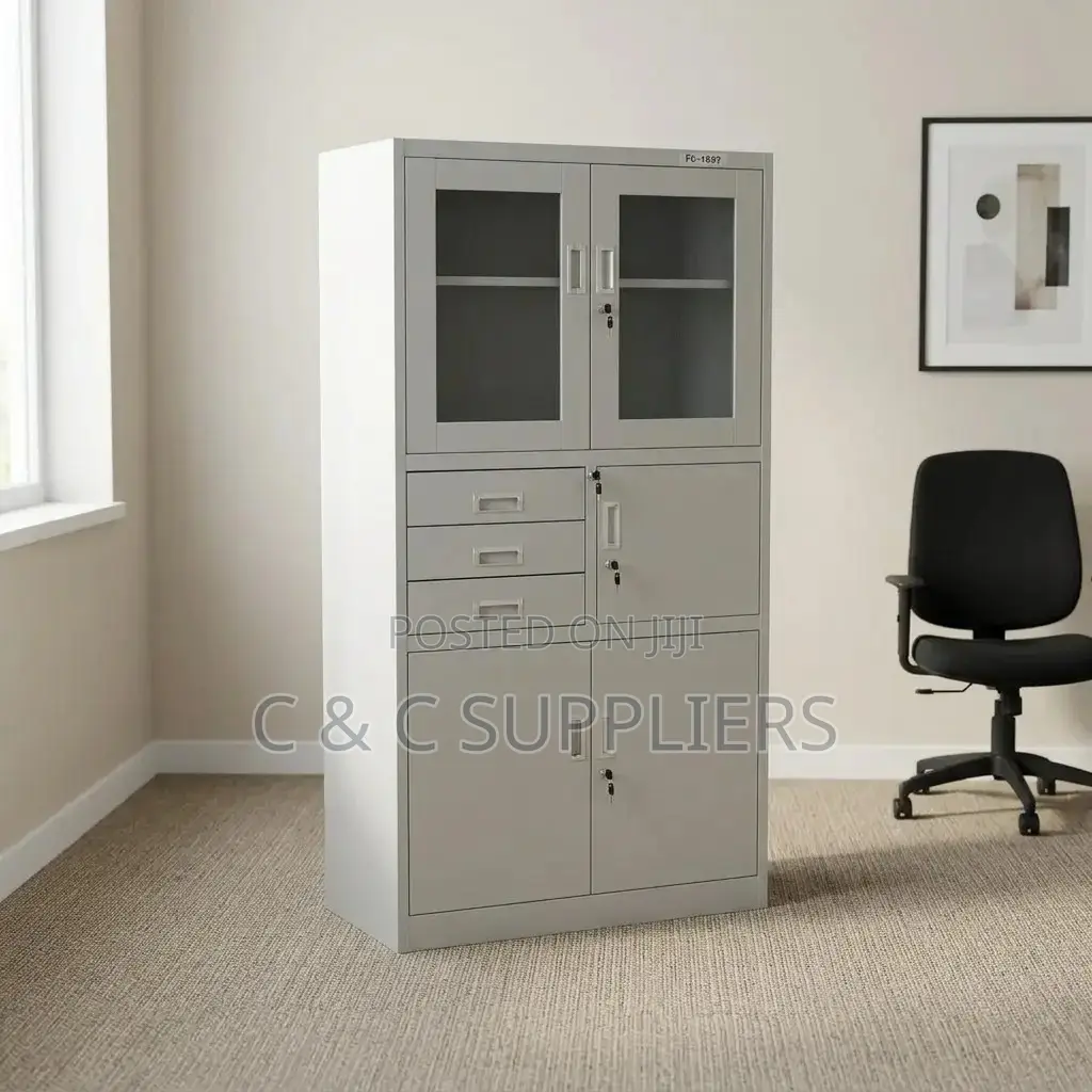 Office Half Glass Safe Cabinet.