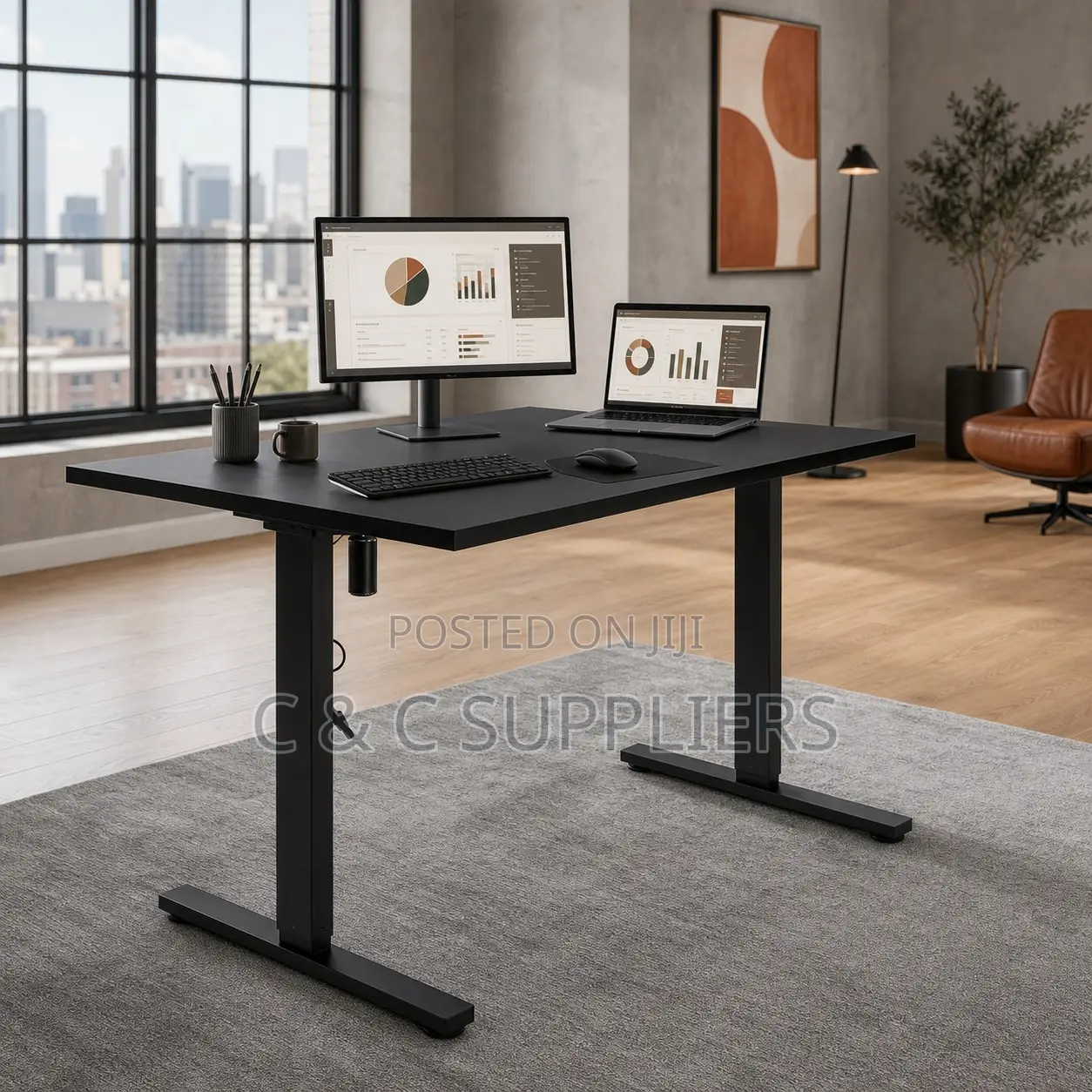 Adjustable Smart Electric Gaming Desk-120cm