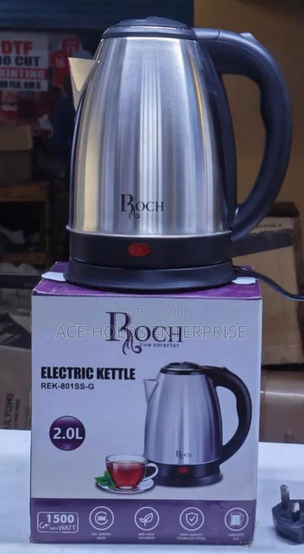 ROCH 2 Litres Stainless Steel Kettle - Cordless Base