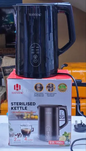 2.2 Litres Hanmac Kettle 1700watts - 1.2m Cord Sterilised Technology