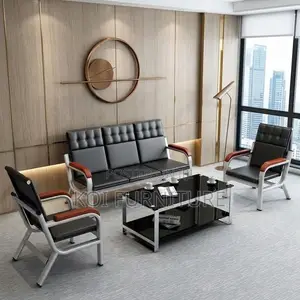 Office Sofa; Five Seaters Executive Reception Office Lobbies Sofa Set