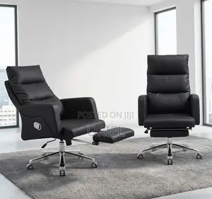 Office Chair : Ergonomic Black Recliner Chair