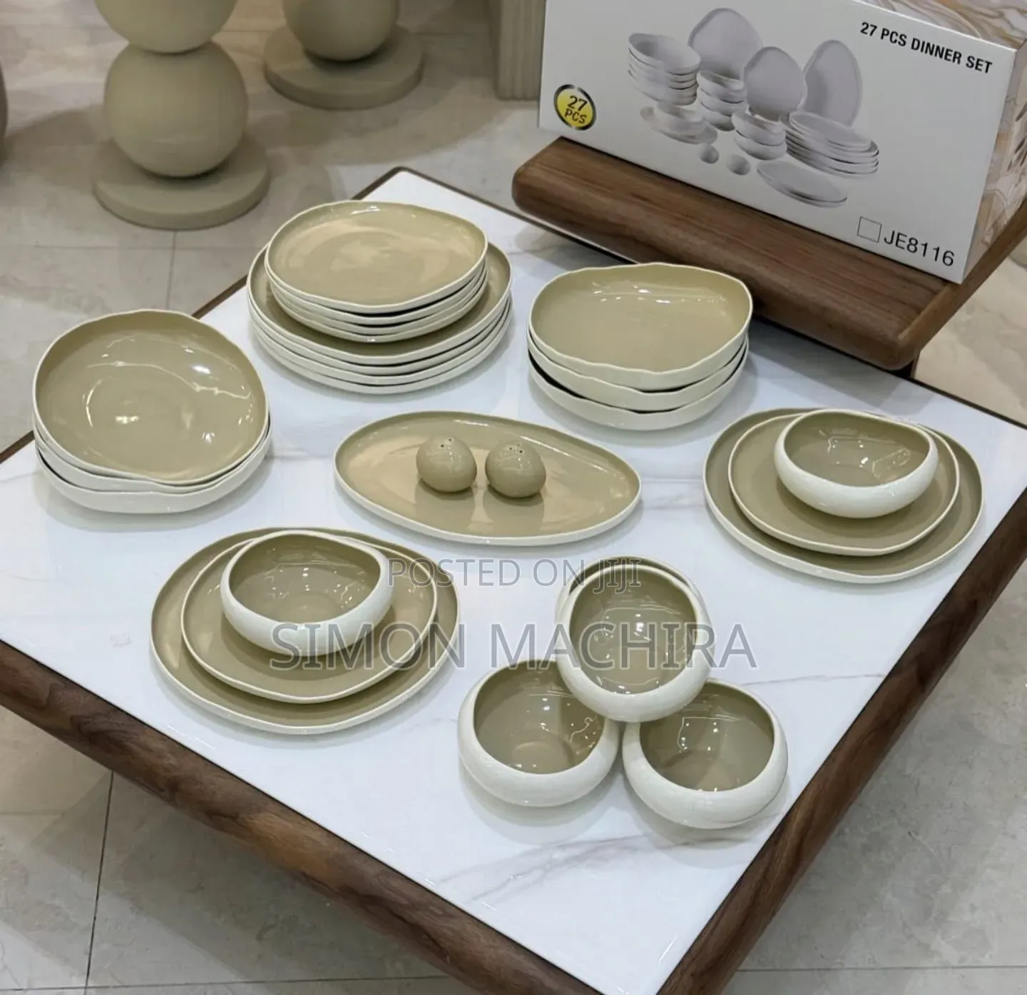 European Porcelain Dinner Set 27pcs